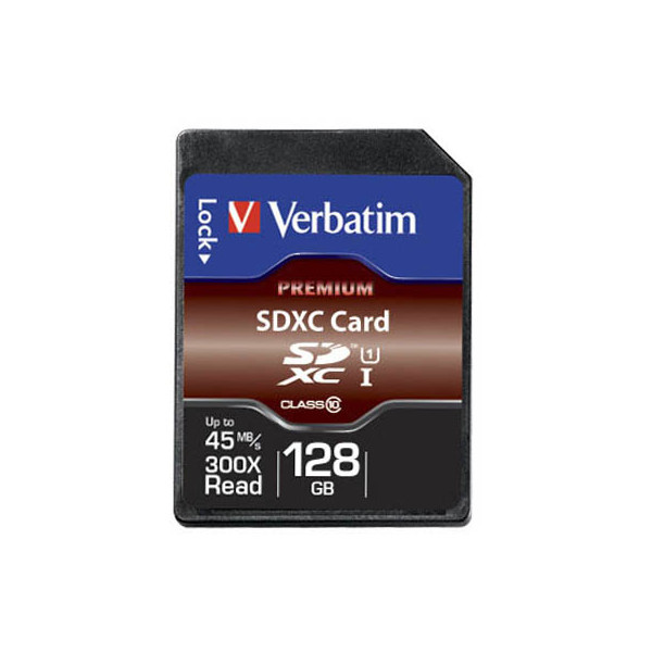 0023942440253 - Speicherkarte SDXC-Card Premium 44025 SDXC Class 10 bis 90 MB s 128 GB 0023942440253 Verbatim