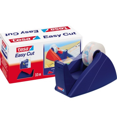 Klebebandabroller Easy Cut 57421-00002-03, f&uuml;r Klebeb&auml;nder bis 19mm x 33m, royalblau