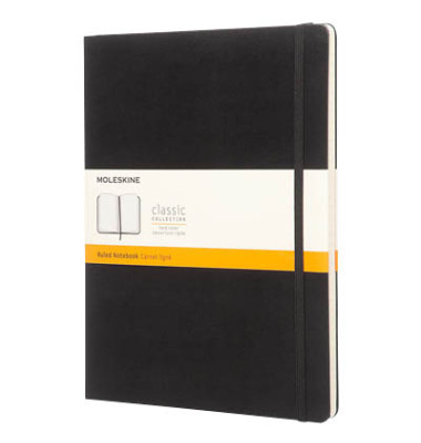 Notizbuch 323067, Classic Collection fester Einband, schwarz, A4, liniert, 70g, 96 Blatt / 192 Seiten