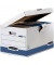 Archivbox Maxi 1141501, A4, wei&szlig;/blau, Recyclingkarton