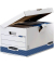 Archivcontainer System Maxi 1141501, A3, A4, wei&szlig;/blau, innen 55,4x35x29,3cm (TxBxH), Recyclingkarton