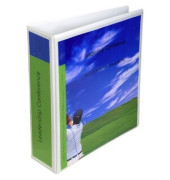 Präsentationsringbuch Kreacover 53945E, A4+ 2 Ringe 75mm Ring-Ø Karton, PP-kaschiert, 2 Außentaschen, 2 Innentaschen, weiß