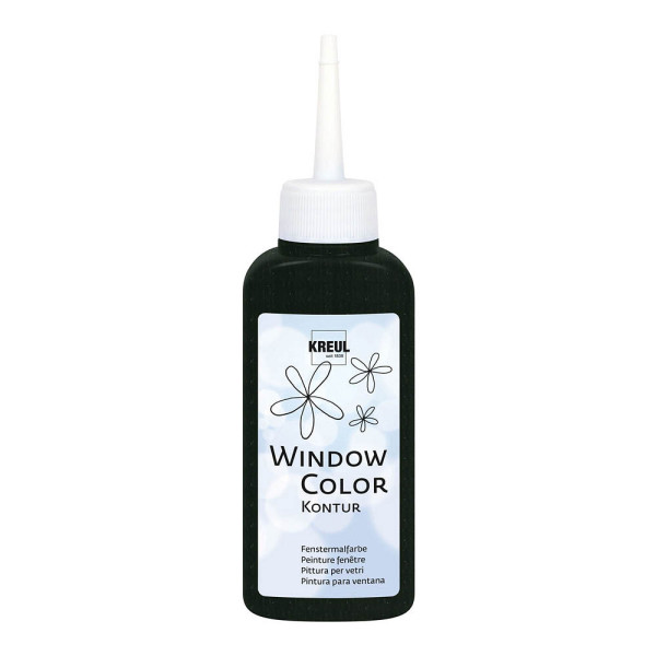 4000798427740 - Window Color Konturenfarbe schwarz 80 ml Bastelfarben - Kreul 4000798427740 - Window Color Konturenfarbe schwarz 80 ml Bastelfarben - Kreul