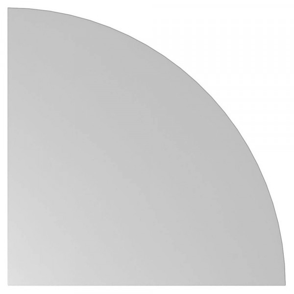 4032062003824 - HAMMERBACHER Verbindungsplatte Haziender lichtgrau dreieckig abgerundet 800 x 800 x 25 cm