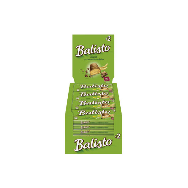 5000159418553 - Schokoriegel Balisto Müsli-Mix Keks mit Haselnusscrème Rosinen & Milchschokolade 20 x 37 g