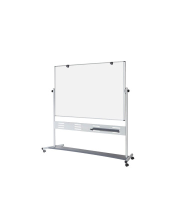 Stativdrehtafel-Whiteboard Evolution, QR5404GR, 150x120cm, emailliert, Stahlrahmen