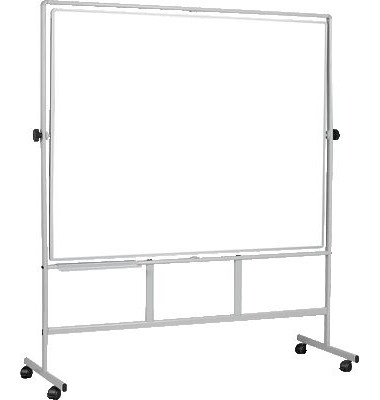 Stativdrehtafel-Whiteboard Revolver Plus, QR3404, 150x120cm, emailliert, Aluminiumrahmen