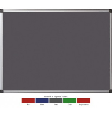 Pinnwand MAYA FA1242170, 150x120cm, Filz, Aluminiumrahmen, grau Pinnwand MAYA FA1242170, 150x120cm, Filz, Aluminiumrahmen, grau