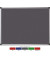 Pinnwand MAYA FA2742170, 180x120cm, Filz, Aluminiumrahmen, grau