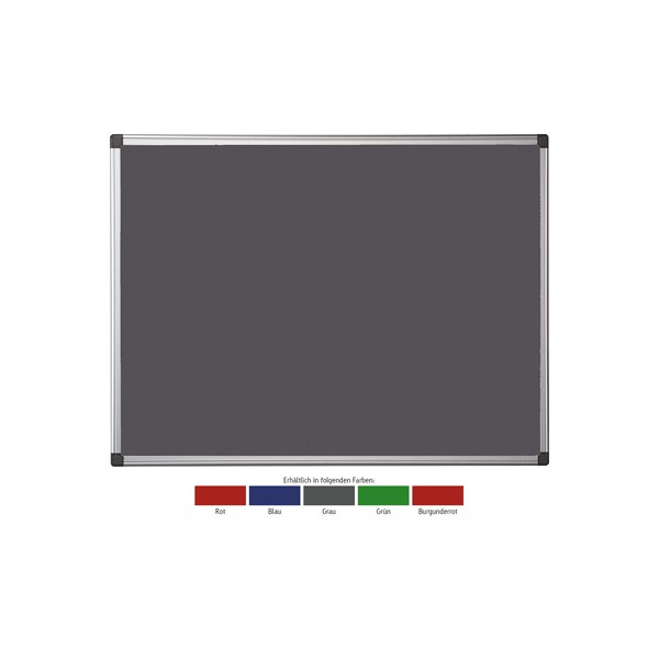 5603750351429 - Pinnwand MAYA FA2142170 240x120cm Filz Aluminiumrahmen grau 5603750351429 Bi-Office