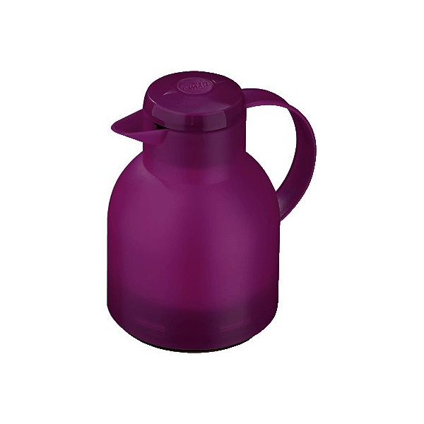 4009049236001 - SAMBA Isolierkanne 1 Liter Thermoskanne mit Quick-Press Verschluss Farbe aubergine transluzent 4009049236001 - SAMBA Isolierkanne 1 Liter Thermoskanne mit Quick-Press Verschluss Farbe aubergine transluzent