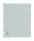 Kunststoffregister 1705E, 1 bis 5, A4, 130µm, graue Taben, 5-teilig