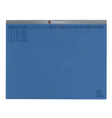 Hängehefter Exaflex 370107B, A4 blau Karton 320g
