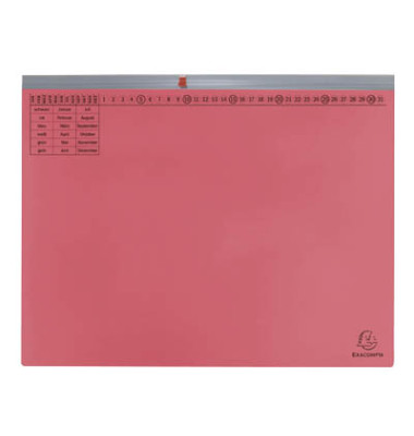 Hängehefter Exaflex 370203B, A4 rot Karton 320g