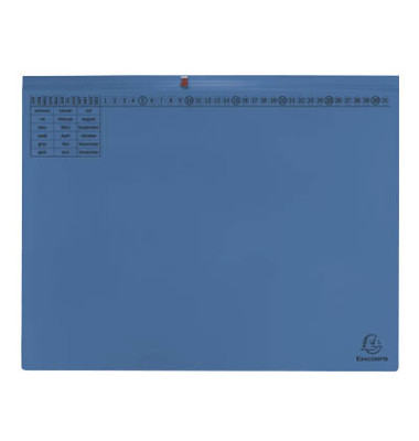 Hängehefter Exaflex 370307B, A4 blau Karton 320g