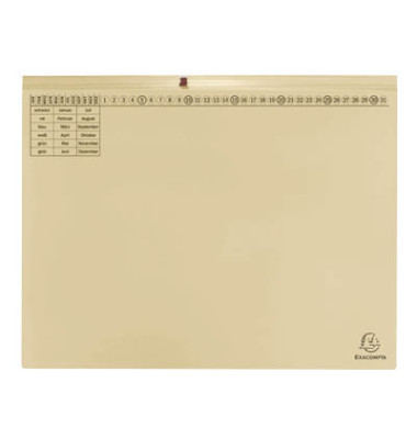 Hängehefter Exaflex 370422B, A4 chamois Karton 320g