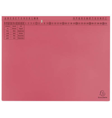 Hängehefter Exaflex 371103B, A4 rot Karton 320g