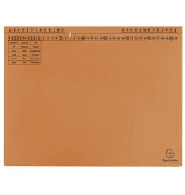 Hängehefter Exaflex 371109B, A4 orange Karton 320g