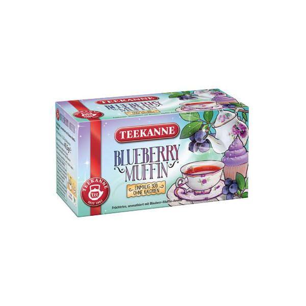 4009300013372 - TEEKANNE BLUEBERRY MUFFIN Tee 18 Portionen 4009300013372 - TEEKANNE BLUEBERRY MUFFIN Tee 18 Portionen