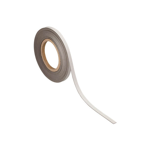 4002390063258 - MAUL Magnetband 10 mm x 10 m Dicke 1 mm weiß beschriftbares Kennzeichnungsband Non-Permanent-Marker - 1 Stück (6524102)
