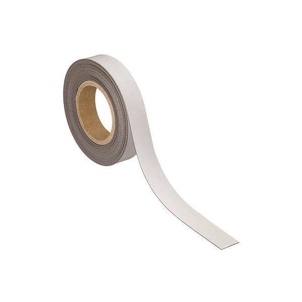 4002390063296 - MAUL Magnetband 30 mm x 10 m Dicke 1 mm weiß beschriftbares Kennzeichnungsband Non-Permanent-Marker - 1 Stück (6524502)