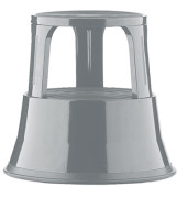 Rollhocker 895-33 AL Step, 1x 2 Stufen, grau, Metall