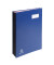 Unterschriftenmappe 57022E, A4 20 Fächer Karton kaschiert blau
