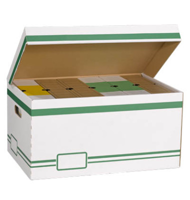 Archivcontainer 279929, A4, weiß, innen 52,3x26x34,5cm, Karton Archivcontainer 279929, A4, weiß, innen 52,3x26x34,5cm, Karton