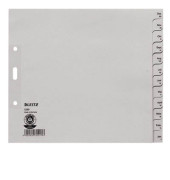 Kartonregister 1230-30-85, Dez bis Jan, A4+ halbe H&ouml;he, 100 g/m&sup2;, graue Taben, 12-teilig