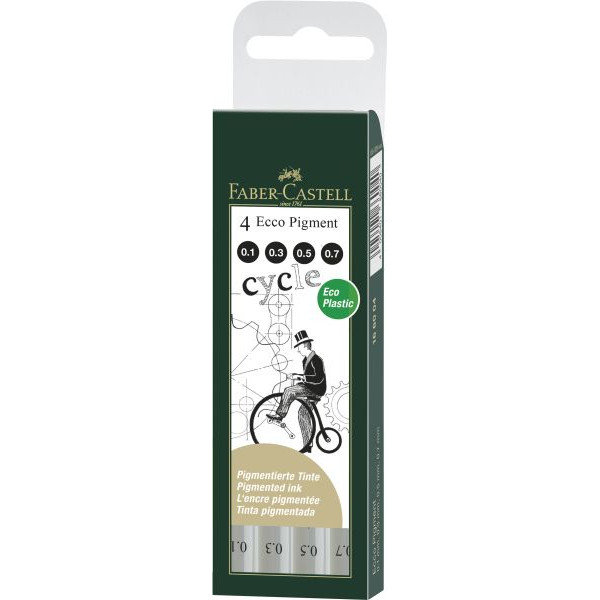 4005401660040 - 166004-N sort Pigmentliner Ecco 4005401660040 Faber-Castell