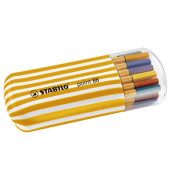 Fineliner-Set point 88, 8820-02, orange, wei&szlig;e Streifen (Schreibfarbe: 20-farbig sortiert), 0,4mm