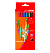 Buntstifte-Set Color, 1912/77-01, 12-farbig sortiert, sechskant, Packung