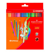 Buntstifte-Set Color, 1924/77-01, farbig sortiert, sechskant, Packung