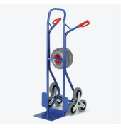Sackkarre 20-9855 tragfähig bis 150kg blau 30x22,5cm Stahl mit 3-Rad-Stern für Treppen