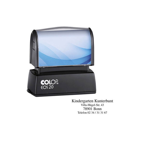 9004362479598 - COLOP Textstempel individualisierbar EOS 20 selbstfärbend blau schwarz rot ohne Logo 9004362479598 - COLOP Textstempel individualisierbar EOS 20 selbstfärbend blau schwarz rot ohne Logo