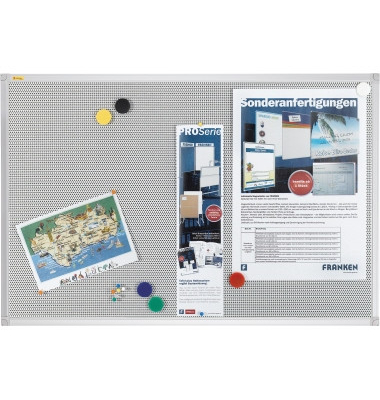 Pinnwand Pin'n'Mag X-tra!, PM3612, 60x45cm, Textil + Metall, Aluminiumrahmen