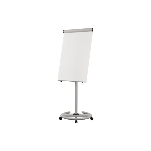 5603750504849 - Freihstehendes Magnetisches Flipchart Convertible Mobile Höhenverstellbar EA4806146 70 x 100 cm Mit 5 Rollen und Stiftablage Weiß