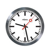  Funkwanduhr Bahnhof 51.150.325, silber