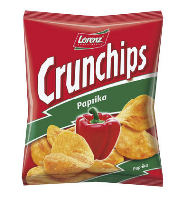20x 25,0 g Crunchips Paprika Chips 72035