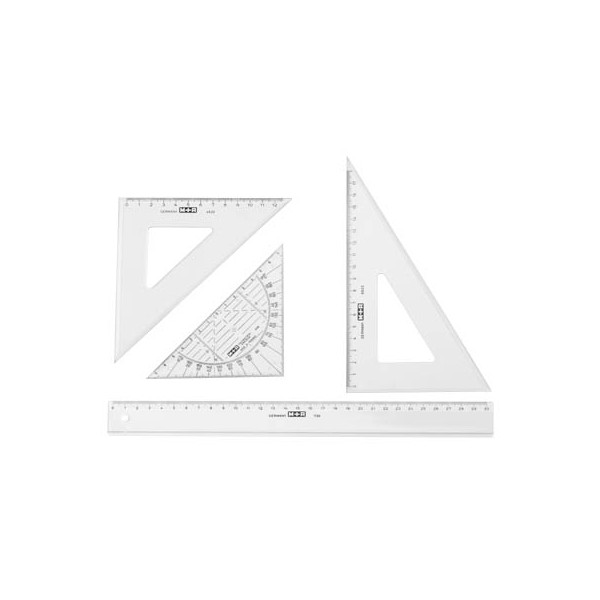 4004627325405 - Zeichengeräte-Set 70300000 glasklar 4-teilig 4004627325405 703