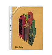 Prospekth&uuml;llen 207225CL, A4 glasklar glatt, oben & links offen, 0,11mm