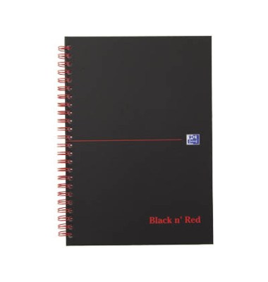 Collegeblock Black & Red 400047652, A5 kariert, 90g 70 Blatt