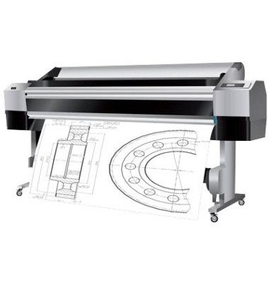 Plotterpapier CAD Color 193990 A0+, 914mm x 50m, hochweiß, 90g