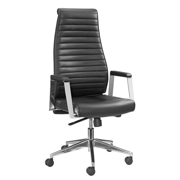 4032376008652 - Chefsessel my Deluxe schwarz   silber mit Armlehnen bis 120kg 4032376008652 Mayer