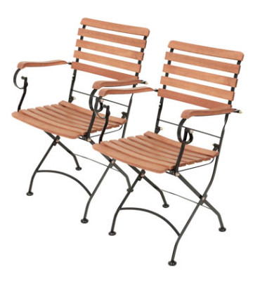 Gartenstühle Wien braun 304932-2
