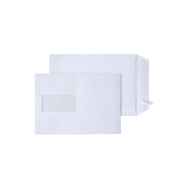 4255704300925 - Versandtaschen 4610PR C5 mit Fenster ohne Falte-Falte haftklebend 90g weiß 4255704300925 500 Stück