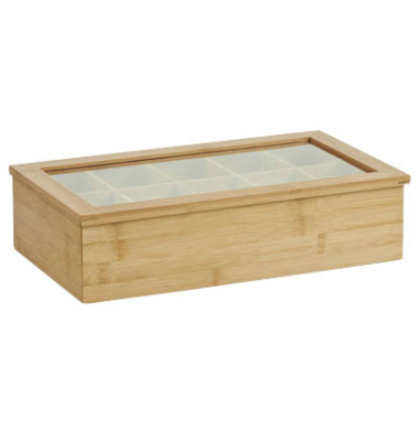 Teebox 25361, Bambus 36x20x9cm, braun Teebox 25361, Bambus 36x20x9cm, braun
