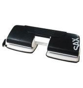 Doppellocher 300 schwarz bis 1,5mm 15 Blatt mit Anschlagschiene