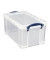 Aufbewahrungsbox 8C, 8 Liter mit Deckel, für A5, außen 340x200x175mm, Kunststoff transparent
