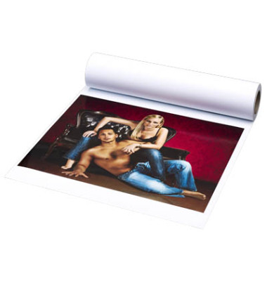 Plotterpapier Foto Glossy 319032 A1+, 610mm x 30m, weiß, 200g